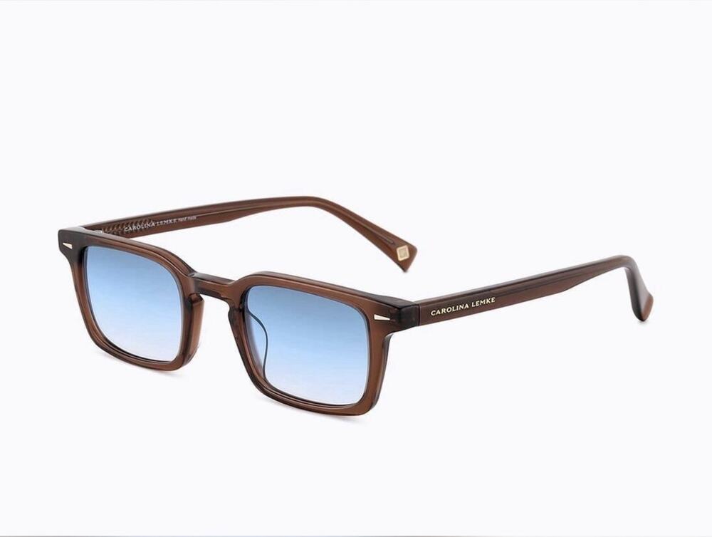 Carolina Lemke Berlin Eyewear - Hymm, Transparent Dark Brown CL9534-2 + Case